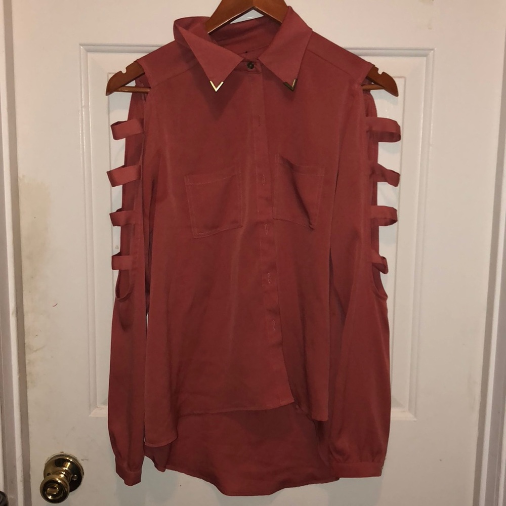 Dark Salmon Blouse